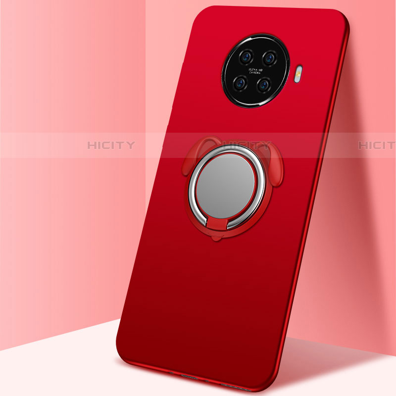 Coque Ultra Fine Silicone Souple Housse Etui avec Support Bague Anneau Aimante Magnetique A02 pour Oppo Ace2 Rouge Plus