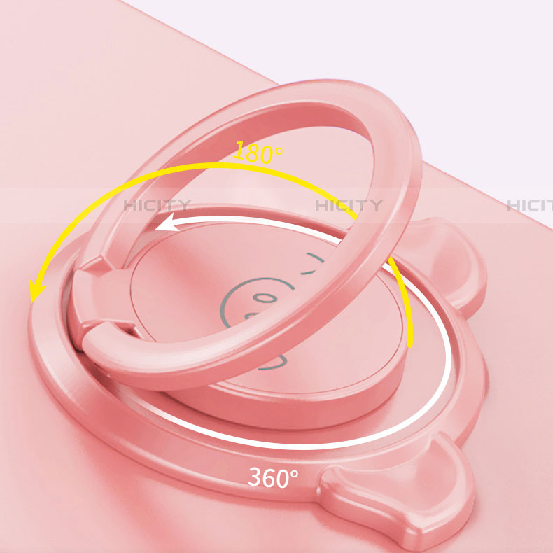 Coque Ultra Fine Silicone Souple Housse Etui avec Support Bague Anneau Aimante Magnetique A02 pour Realme X50t 5G Plus