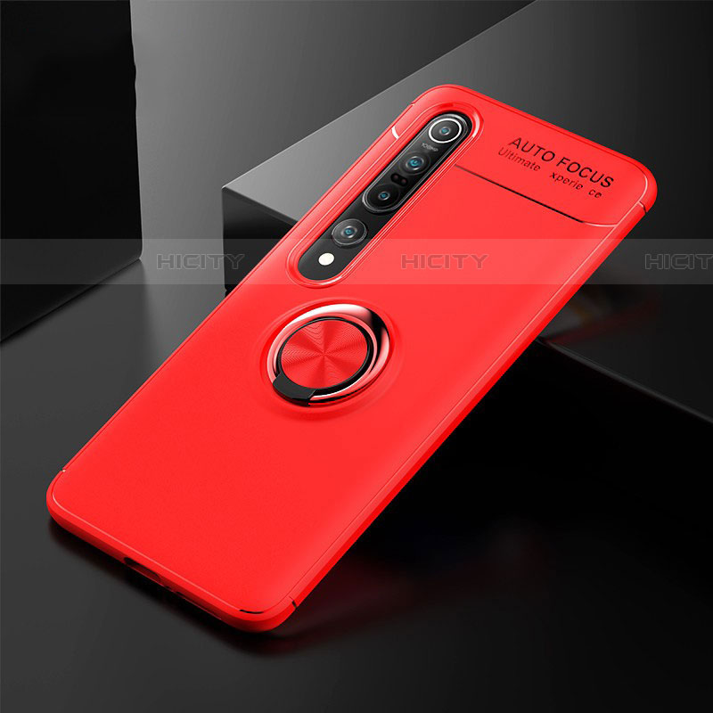 Coque Ultra Fine Silicone Souple Housse Etui avec Support Bague Anneau Aimante Magnetique A02 pour Xiaomi Mi 10 Pro Plus