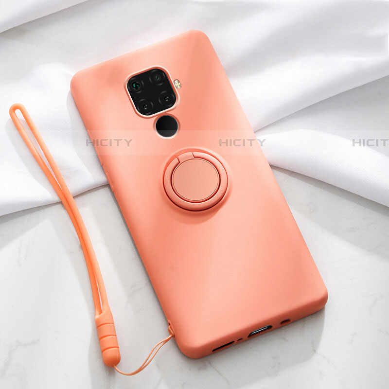 Coque Ultra Fine Silicone Souple Housse Etui avec Support Bague Anneau Aimante Magnetique A03 pour Huawei Mate 30 Lite Plus