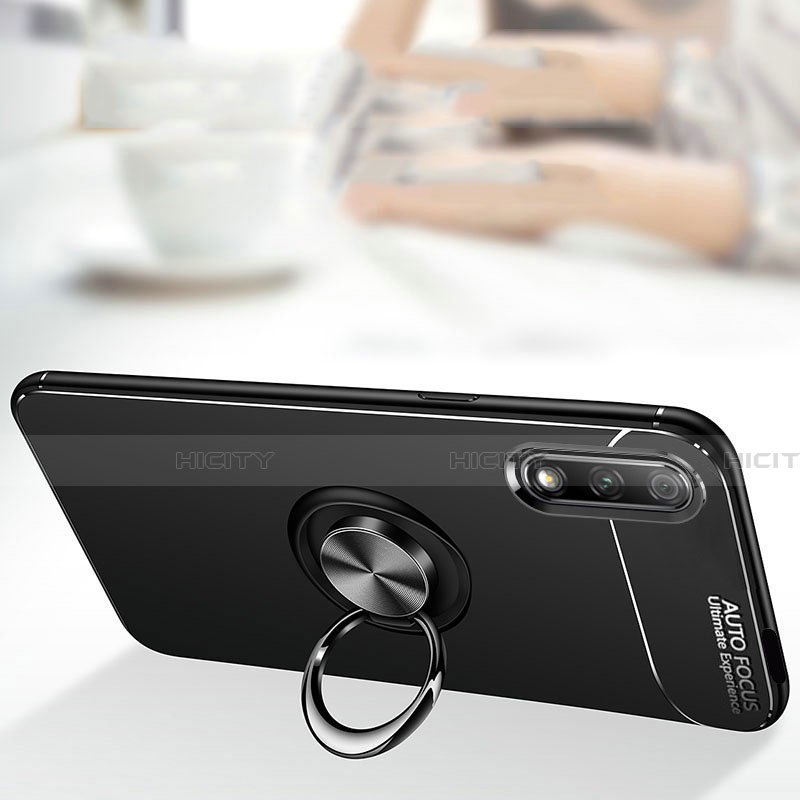 Coque Ultra Fine Silicone Souple Housse Etui avec Support Bague Anneau Aimante Magnetique A03 pour Huawei Y9 Prime (2019) Plus