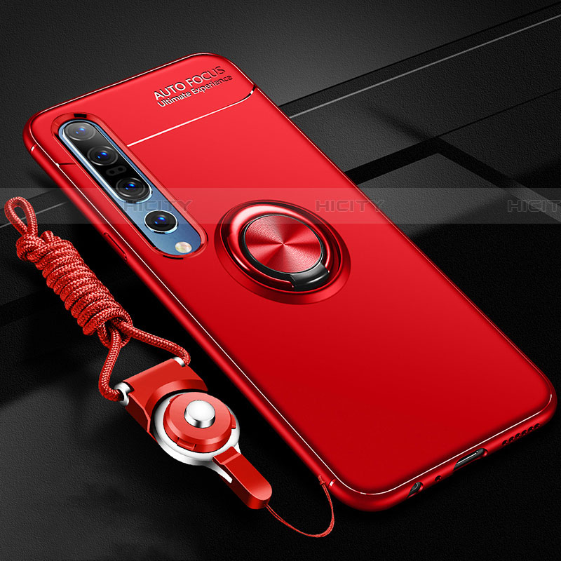 Coque Ultra Fine Silicone Souple Housse Etui avec Support Bague Anneau Aimante Magnetique A03 pour Xiaomi Mi 10 Pro Plus