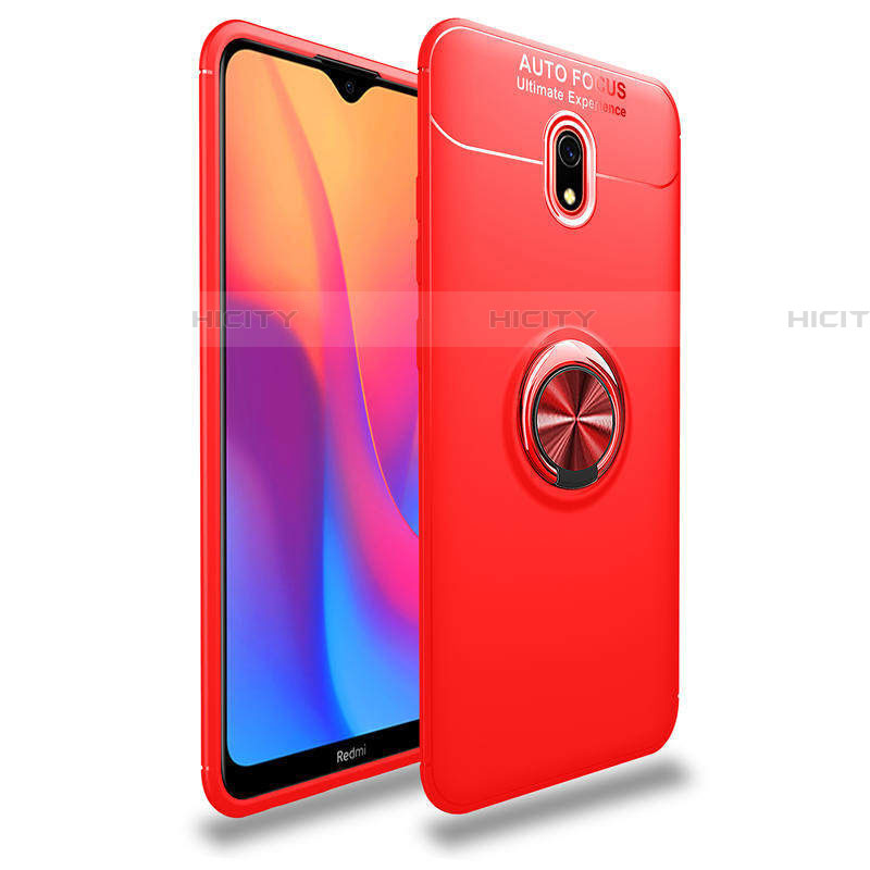 Coque Ultra Fine Silicone Souple Housse Etui avec Support Bague Anneau Aimante Magnetique A04 pour Xiaomi Redmi 8A Plus