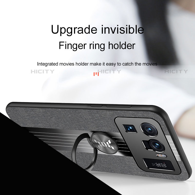 Coque Ultra Fine Silicone Souple Housse Etui avec Support Bague Anneau Aimante Magnetique A05 pour Xiaomi Mi 11 Ultra 5G Plus