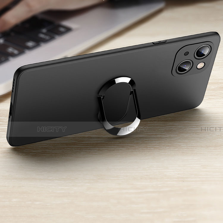 Coque Ultra Fine Silicone Souple Housse Etui avec Support Bague Anneau Aimante Magnetique A09 pour Apple iPhone 14 Plus Plus