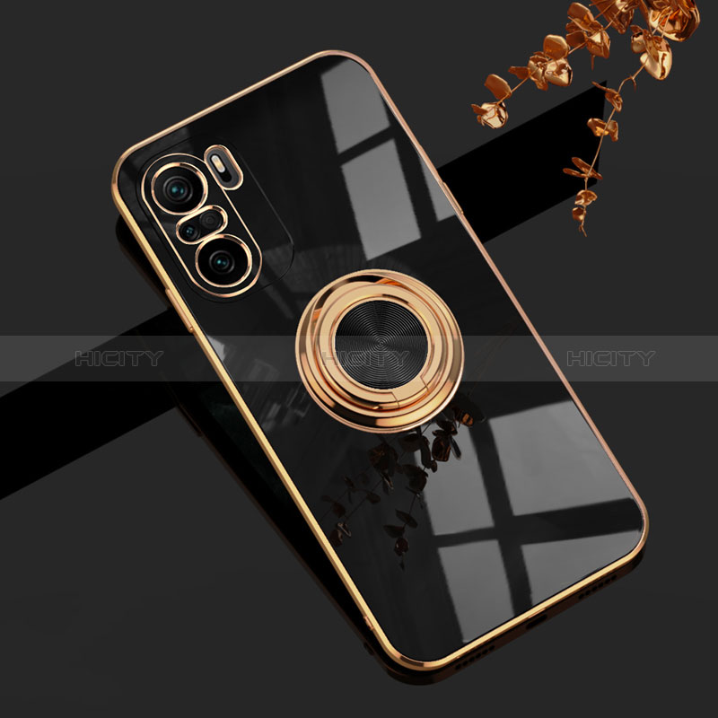 Coque Ultra Fine Silicone Souple Housse Etui avec Support Bague Anneau Aimante Magnetique AN1 pour Xiaomi Mi 11i 5G Plus