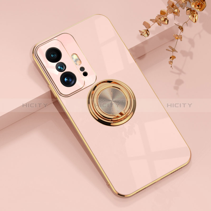 Coque Ultra Fine Silicone Souple Housse Etui avec Support Bague Anneau Aimante Magnetique AN1 pour Xiaomi Mi 11T 5G Plus