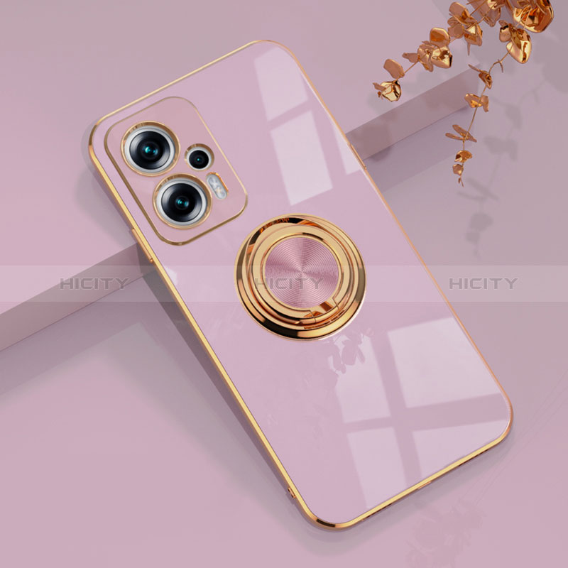 Coque Ultra Fine Silicone Souple Housse Etui avec Support Bague Anneau Aimante Magnetique AN1 pour Xiaomi Redmi K50i 5G Plus