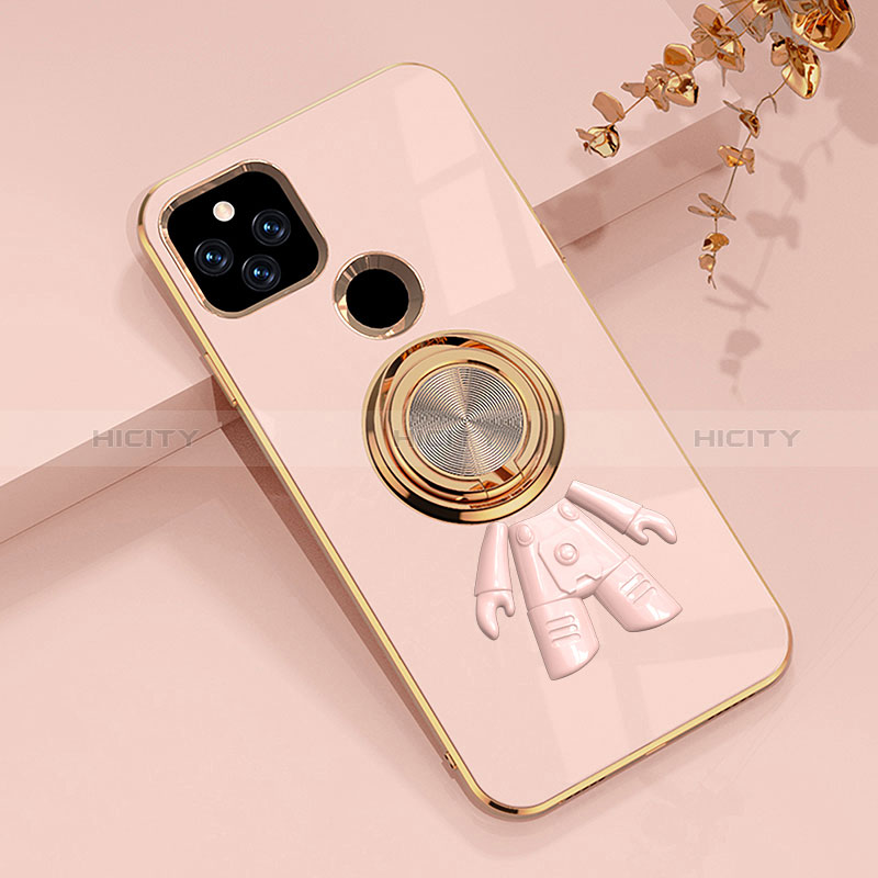 Coque Ultra Fine Silicone Souple Housse Etui avec Support Bague Anneau Aimante Magnetique AN2 pour Google Pixel 5a 5G Plus