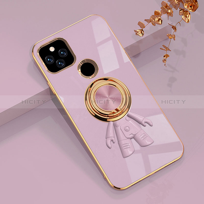 Coque Ultra Fine Silicone Souple Housse Etui avec Support Bague Anneau Aimante Magnetique AN2 pour Google Pixel 5a 5G Plus