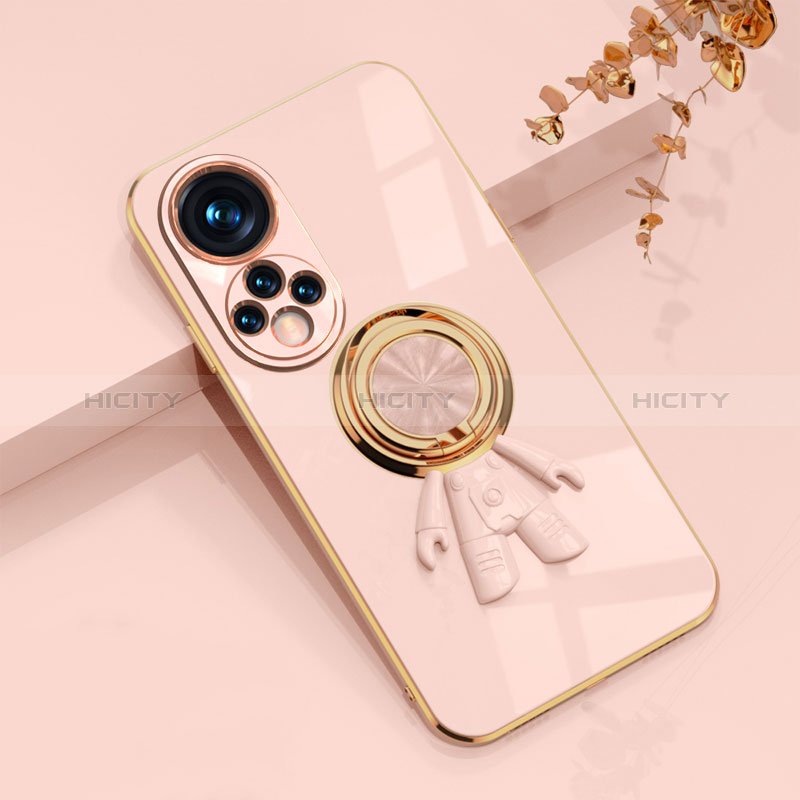 Coque Ultra Fine Silicone Souple Housse Etui avec Support Bague Anneau Aimante Magnetique AN2 pour Huawei Honor 50 5G Plus