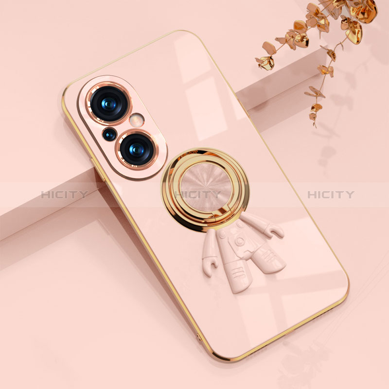 Coque Ultra Fine Silicone Souple Housse Etui avec Support Bague Anneau Aimante Magnetique AN2 pour Huawei Honor 50 SE 5G Plus