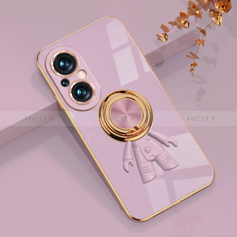 Coque Ultra Fine Silicone Souple Housse Etui avec Support Bague Anneau Aimante Magnetique AN2 pour Huawei Honor 50 SE 5G Plus