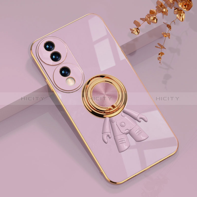 Coque Ultra Fine Silicone Souple Housse Etui avec Support Bague Anneau Aimante Magnetique AN2 pour Huawei Honor 70 5G Plus