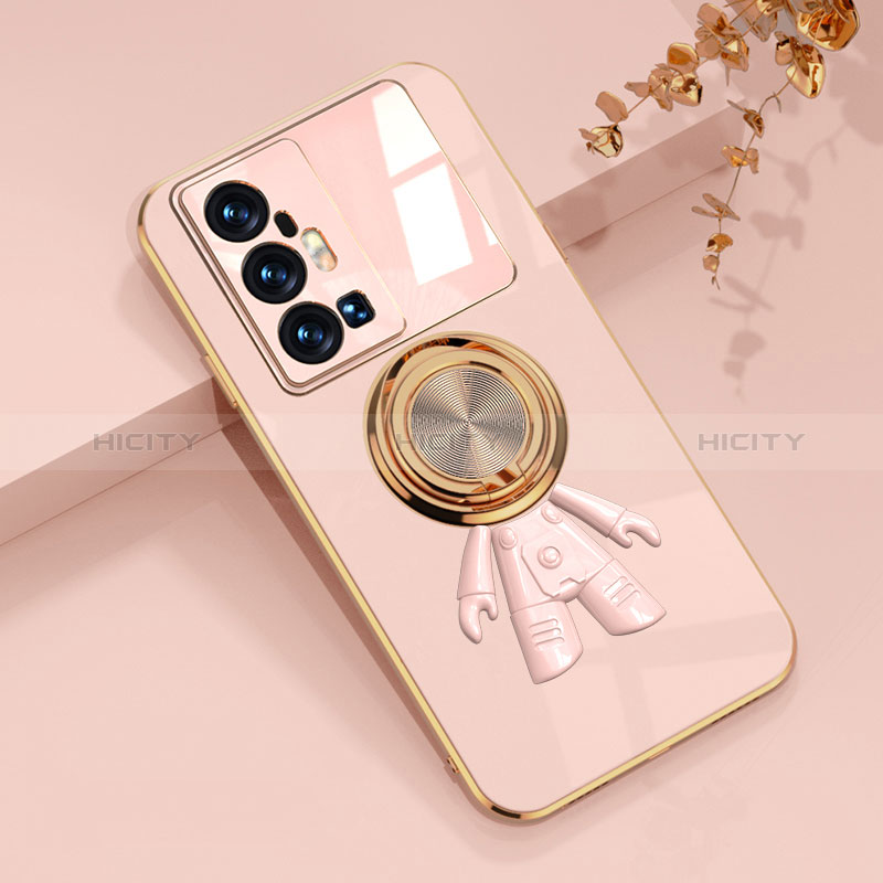 Coque Ultra Fine Silicone Souple Housse Etui avec Support Bague Anneau Aimante Magnetique AN2 pour Vivo X70 Pro+ Plus 5G Plus