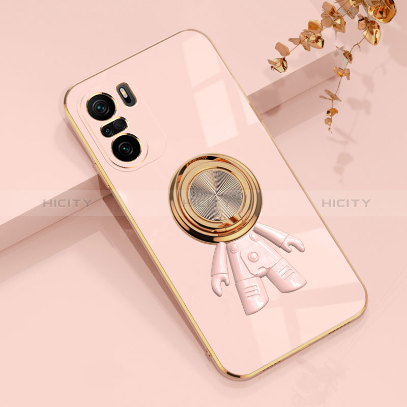 Coque Ultra Fine Silicone Souple Housse Etui avec Support Bague Anneau Aimante Magnetique AN2 pour Xiaomi Mi 11i 5G Plus