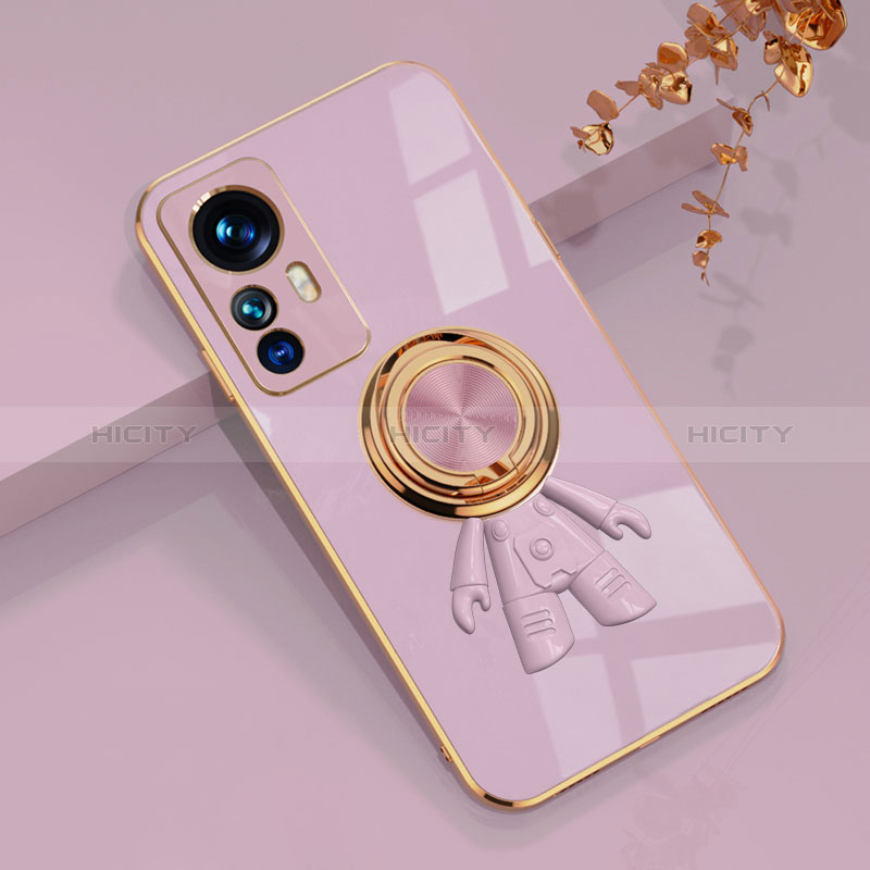 Coque Ultra Fine Silicone Souple Housse Etui avec Support Bague Anneau Aimante Magnetique AN2 pour Xiaomi Mi 12T 5G Plus