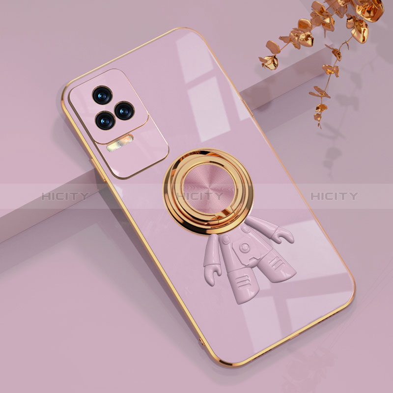 Coque Ultra Fine Silicone Souple Housse Etui avec Support Bague Anneau Aimante Magnetique AN2 pour Xiaomi Poco F4 5G Plus