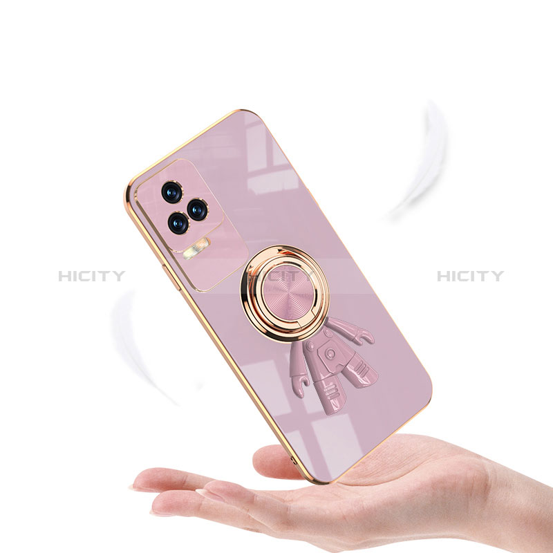 Coque Ultra Fine Silicone Souple Housse Etui avec Support Bague Anneau Aimante Magnetique AN2 pour Xiaomi Poco F4 5G Plus