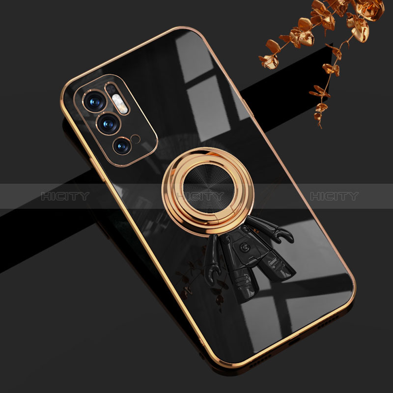 Coque Ultra Fine Silicone Souple Housse Etui avec Support Bague Anneau Aimante Magnetique AN2 pour Xiaomi POCO M3 Pro 5G Noir Plus