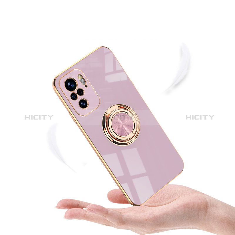 Coque Ultra Fine Silicone Souple Housse Etui avec Support Bague Anneau Aimante Magnetique AN2 pour Xiaomi Poco M5S Plus