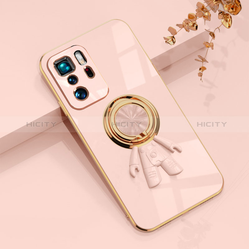 Coque Ultra Fine Silicone Souple Housse Etui avec Support Bague Anneau Aimante Magnetique AN2 pour Xiaomi Poco X3 GT 5G Plus