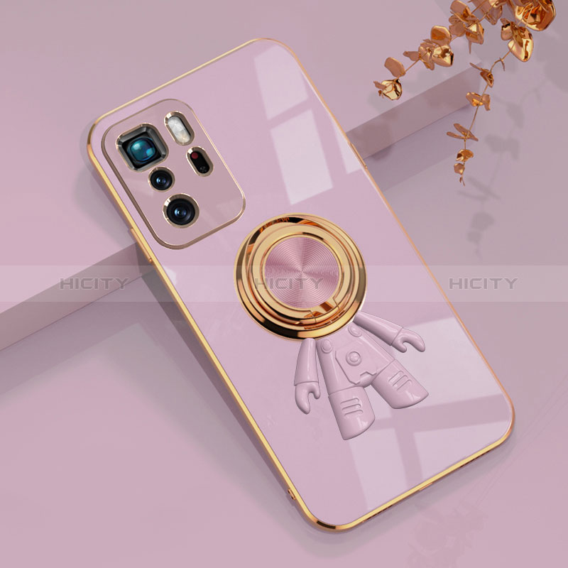 Coque Ultra Fine Silicone Souple Housse Etui avec Support Bague Anneau Aimante Magnetique AN2 pour Xiaomi Poco X3 GT 5G Plus