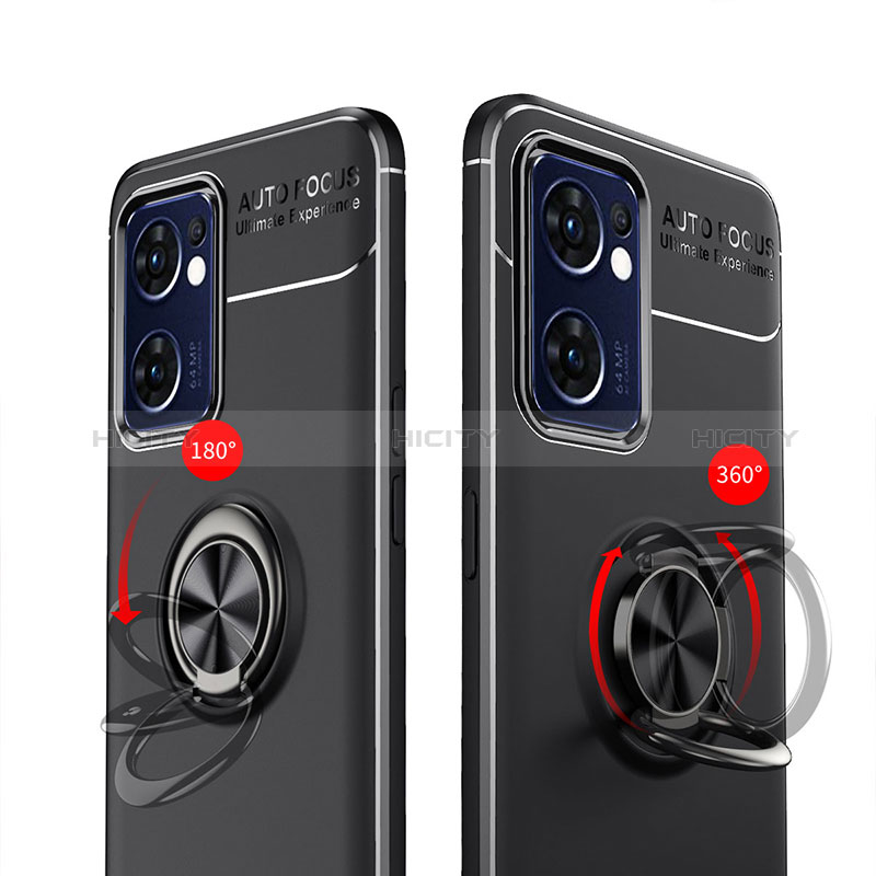 Coque Ultra Fine Silicone Souple Housse Etui avec Support Bague Anneau Aimante Magnetique JM1 pour OnePlus Nord CE 2 5G Plus