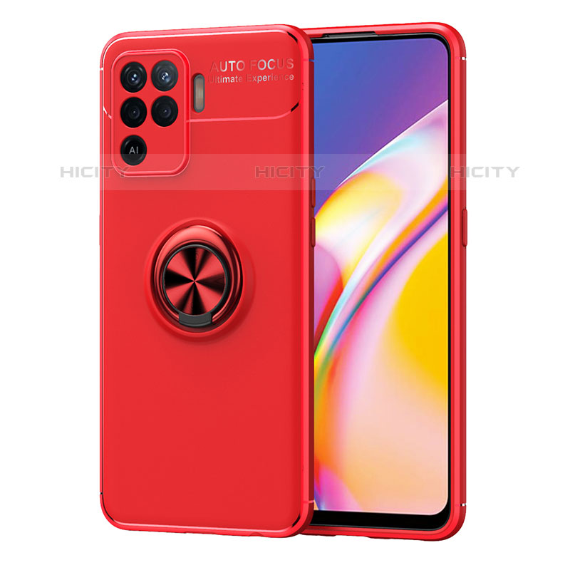 Coque Ultra Fine Silicone Souple Housse Etui avec Support Bague Anneau Aimante Magnetique JM1 pour Oppo F19 Pro Plus