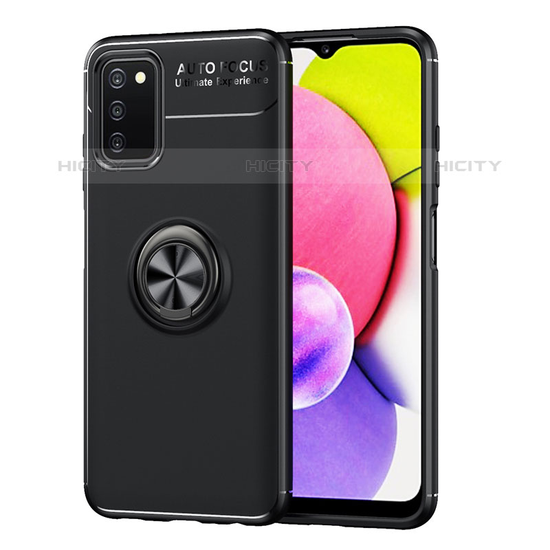 Coque Ultra Fine Silicone Souple Housse Etui avec Support Bague Anneau Aimante Magnetique JM1 pour Samsung Galaxy M02s Plus