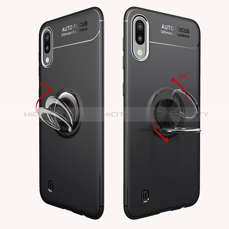 Coque Ultra Fine Silicone Souple Housse Etui avec Support Bague Anneau Aimante Magnetique JM1 pour Samsung Galaxy M10 Plus