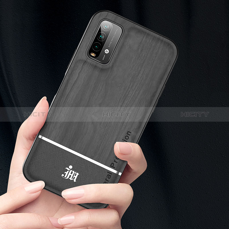 Coque Ultra Fine Silicone Souple Housse Etui avec Support Bague Anneau Aimante Magnetique JM1 pour Xiaomi Redmi 9 Power Plus