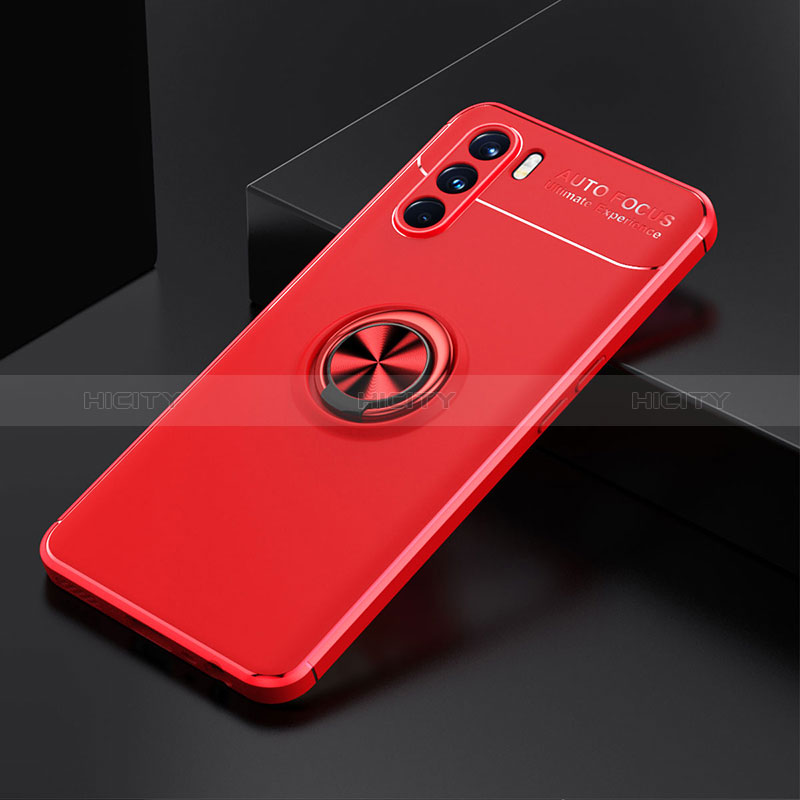 Coque Ultra Fine Silicone Souple Housse Etui avec Support Bague Anneau Aimante Magnetique JM2 pour Oppo K9 Pro 5G Plus