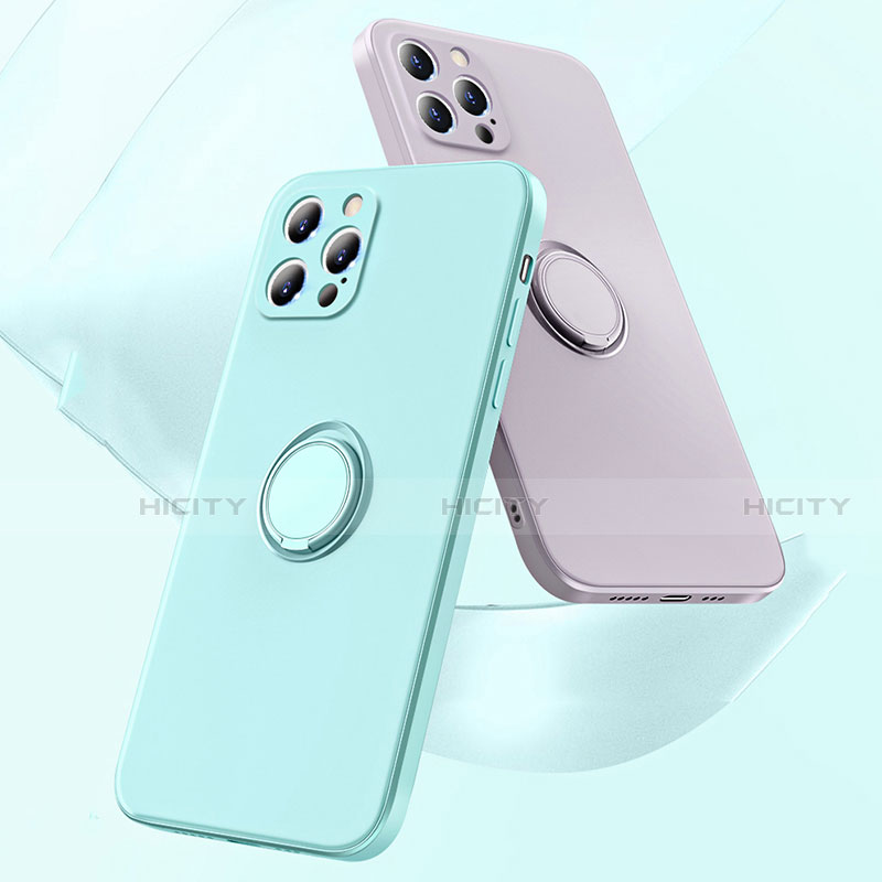 Coque Ultra Fine Silicone Souple Housse Etui avec Support Bague Anneau Aimante Magnetique N01 pour Apple iPhone 12 Pro Max Plus