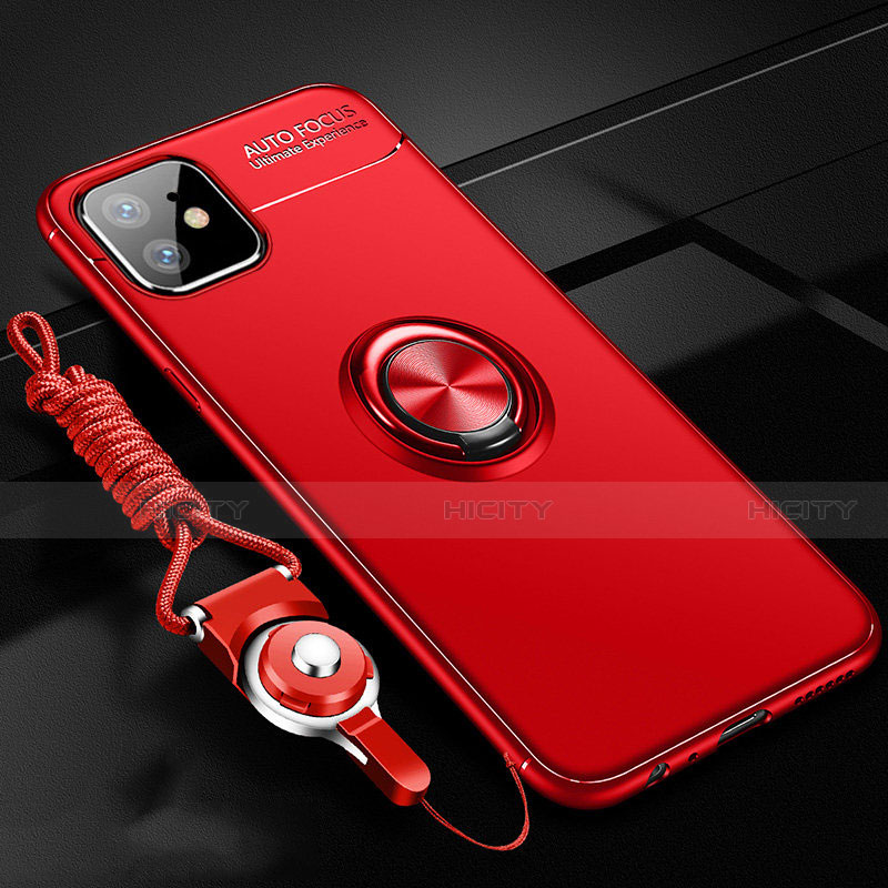 Coque Ultra Fine Silicone Souple Housse Etui avec Support Bague Anneau Aimante Magnetique N03 pour Apple iPhone 12 Mini Plus