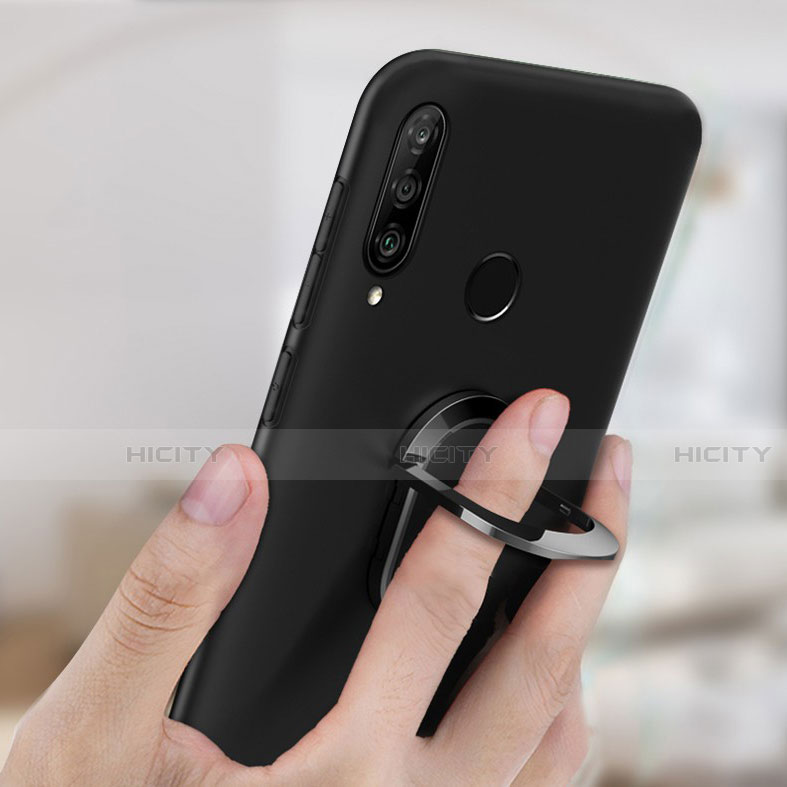 Coque Ultra Fine Silicone Souple Housse Etui avec Support Bague Anneau Aimante Magnetique pour Huawei Honor 20 Lite Plus