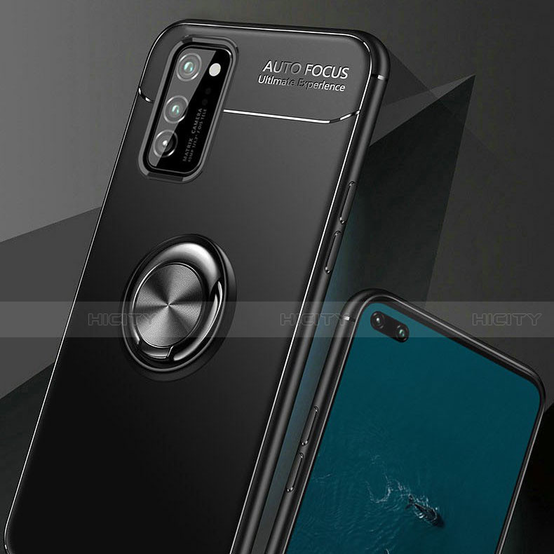 Coque Ultra Fine Silicone Souple Housse Etui avec Support Bague Anneau Aimante Magnetique pour Huawei Honor V30 5G Plus