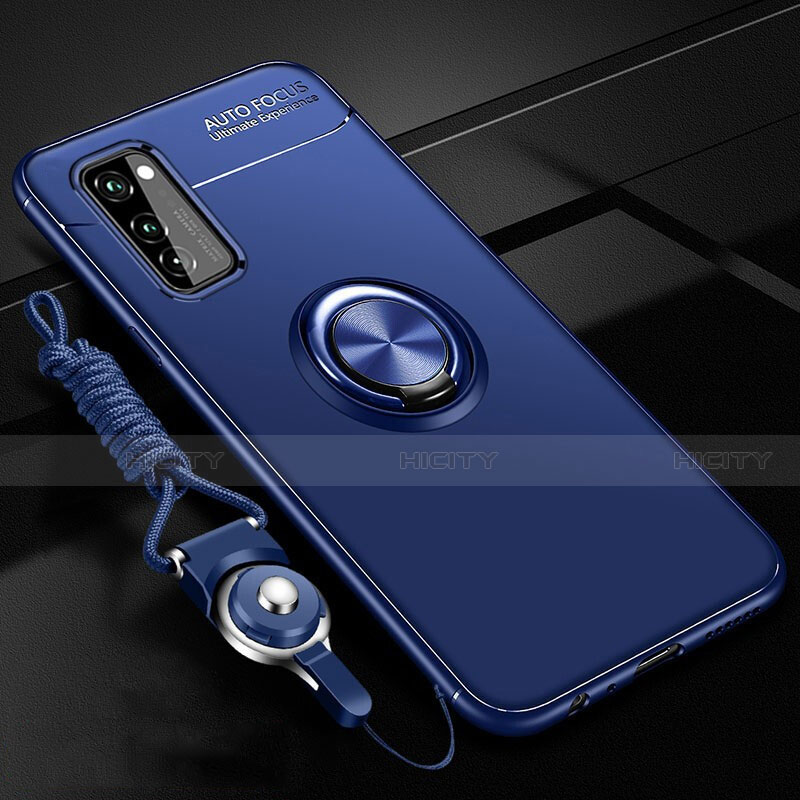 Coque Ultra Fine Silicone Souple Housse Etui avec Support Bague Anneau Aimante Magnetique pour Huawei Honor V30 5G Plus