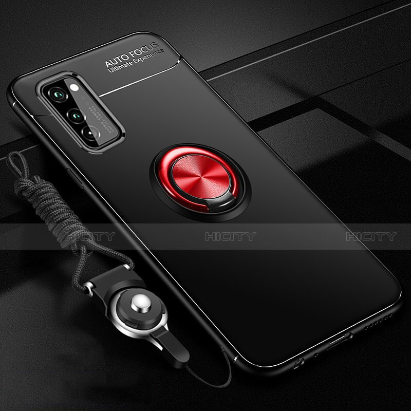 Coque Ultra Fine Silicone Souple Housse Etui avec Support Bague Anneau Aimante Magnetique pour Huawei Honor V30 5G Plus