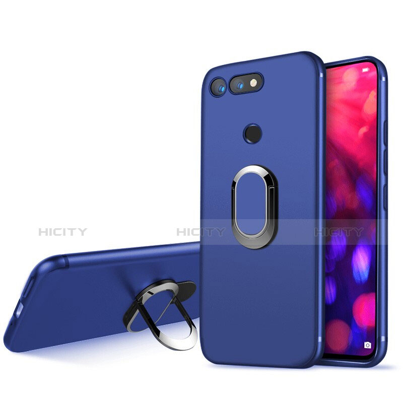 Coque Ultra Fine Silicone Souple Housse Etui avec Support Bague Anneau Aimante Magnetique pour Huawei Honor View 20 Plus