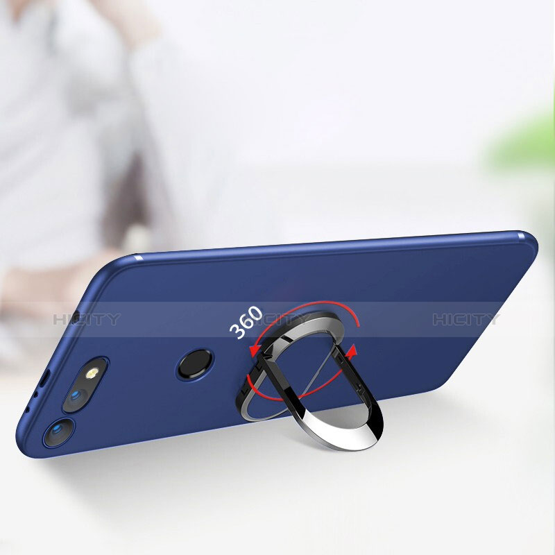 Coque Ultra Fine Silicone Souple Housse Etui avec Support Bague Anneau Aimante Magnetique pour Huawei Honor View 20 Plus