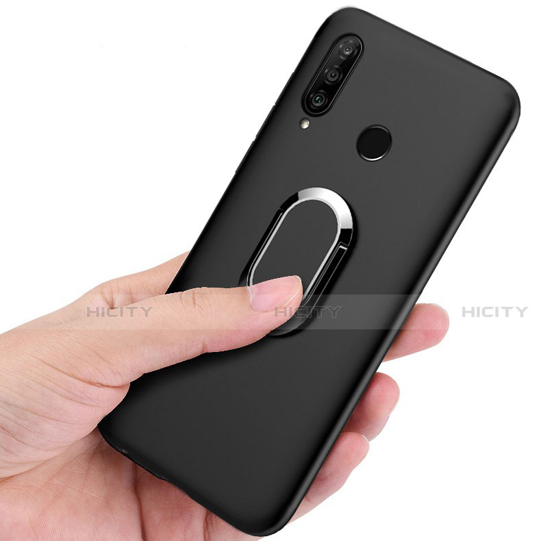 Coque Ultra Fine Silicone Souple Housse Etui avec Support Bague Anneau Aimante Magnetique pour Huawei P Smart+ Plus (2019) Plus