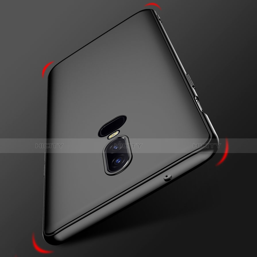 Coque Ultra Fine Silicone Souple Housse Etui avec Support Bague Anneau Aimante Magnetique pour OnePlus 6T Plus