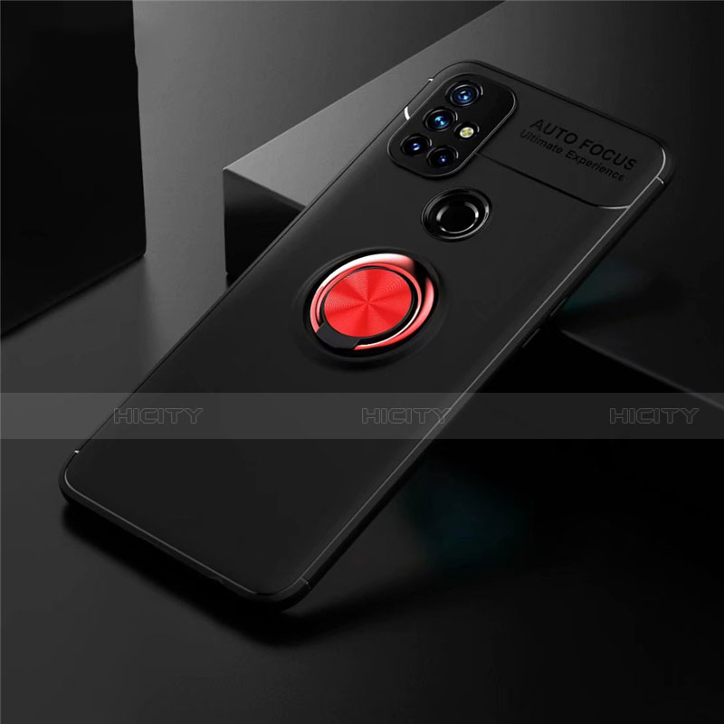 Coque Ultra Fine Silicone Souple Housse Etui avec Support Bague Anneau Aimante Magnetique pour OnePlus Nord N10 5G Plus