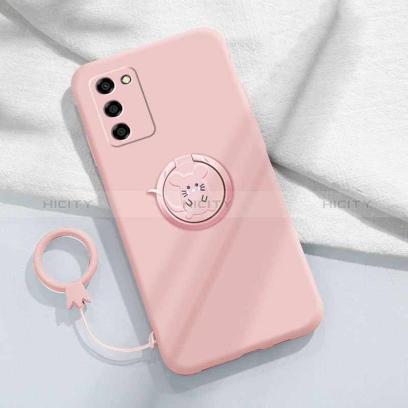 Coque Ultra Fine Silicone Souple Housse Etui avec Support Bague Anneau Aimante Magnetique pour Oppo A56 5G Plus