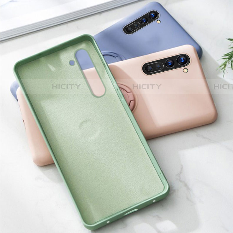 Coque Ultra Fine Silicone Souple Housse Etui avec Support Bague Anneau Aimante Magnetique pour Oppo Find X2 Lite Plus