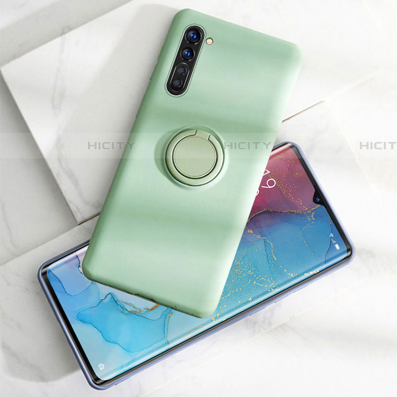 Coque Ultra Fine Silicone Souple Housse Etui avec Support Bague Anneau Aimante Magnetique pour Oppo Find X2 Lite Plus