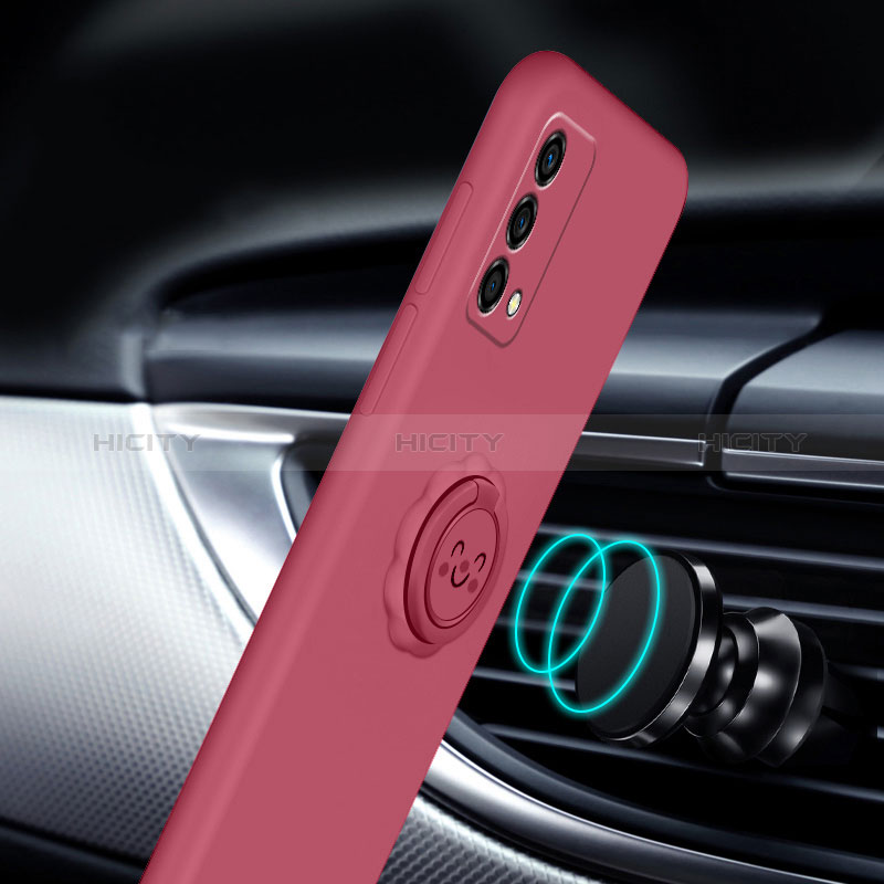 Coque Ultra Fine Silicone Souple Housse Etui avec Support Bague Anneau Aimante Magnetique pour Oppo K9 5G Plus