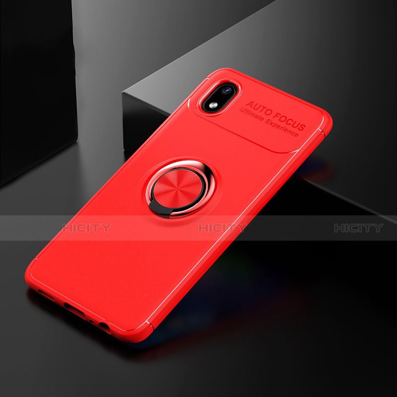 Coque Ultra Fine Silicone Souple Housse Etui avec Support Bague Anneau Aimante Magnetique pour Samsung Galaxy M01 Core Plus