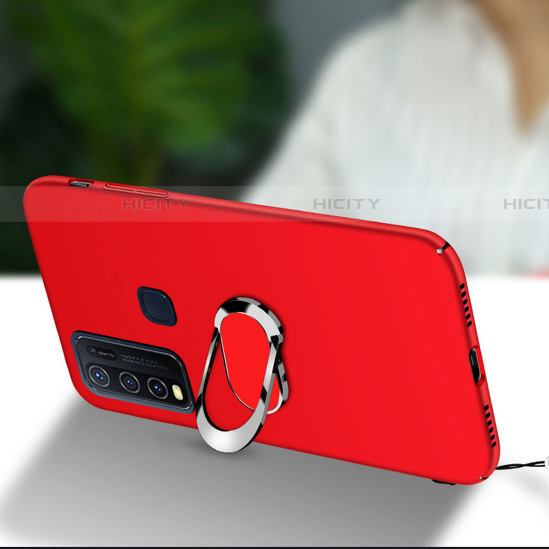 Coque Ultra Fine Silicone Souple Housse Etui avec Support Bague Anneau Aimante Magnetique pour Vivo Y50 Plus